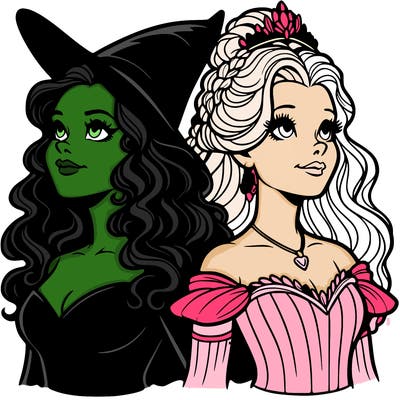 'elphaba and glinda (realistic)