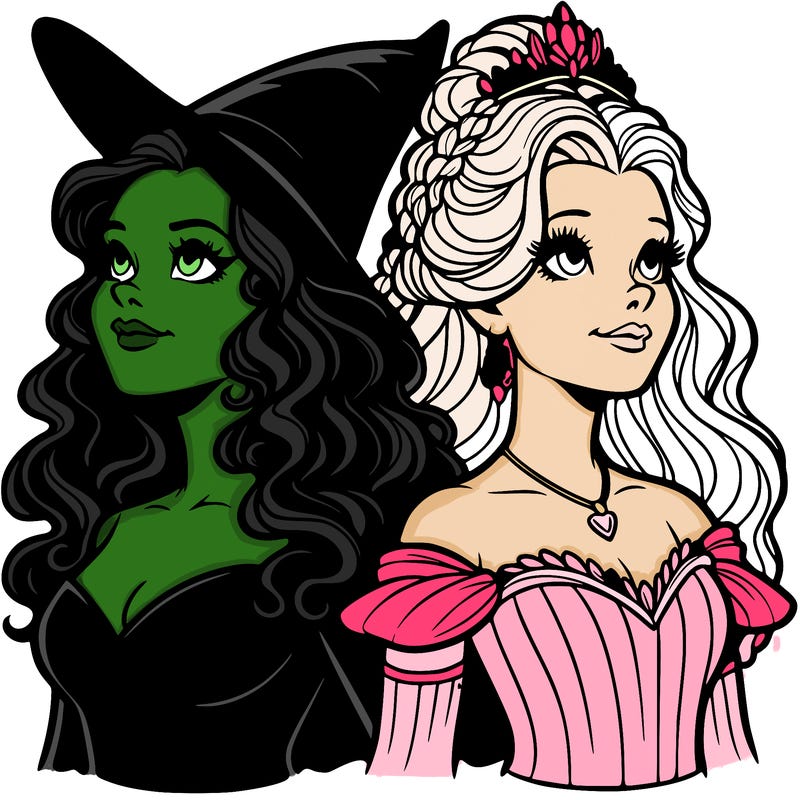 'elphaba and glinda (realistic)
