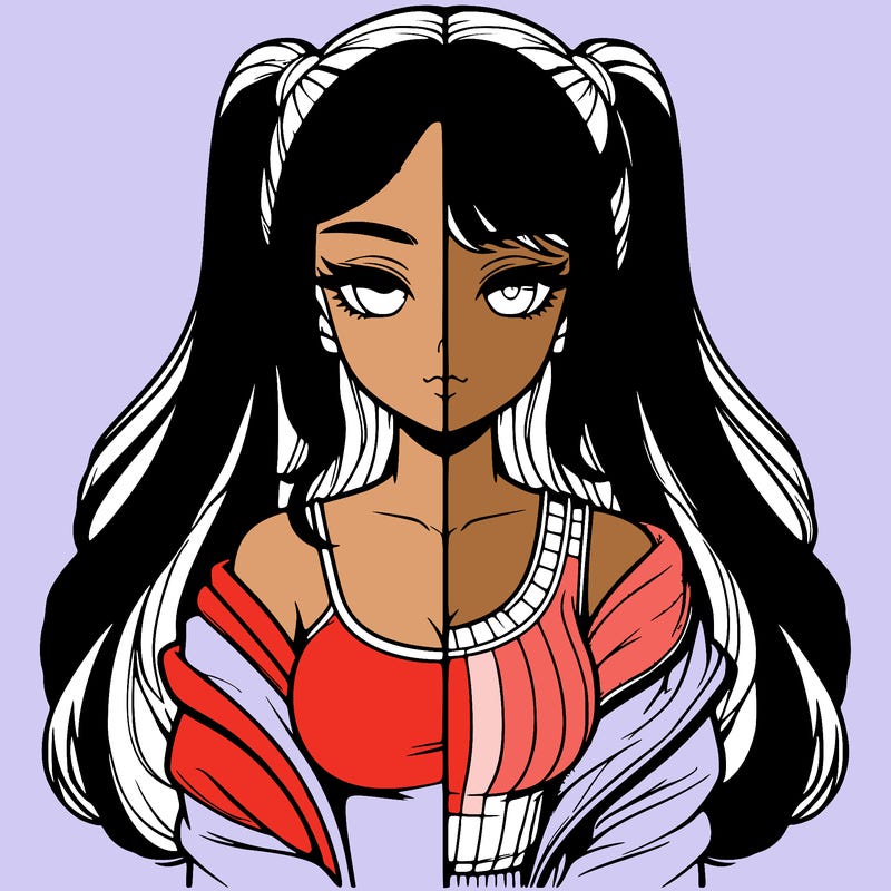 realistic girl split