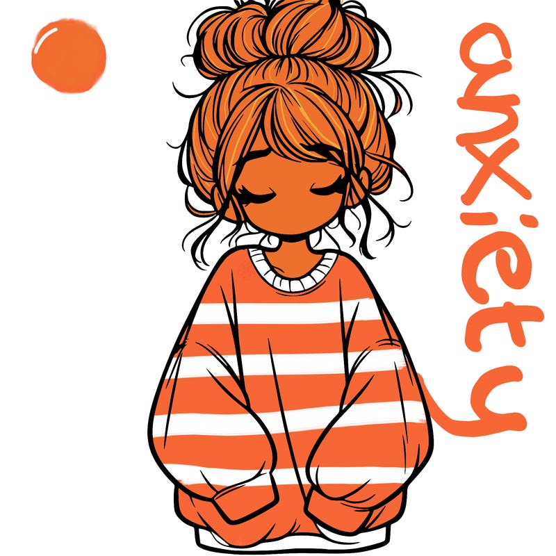 girl with baggy sweatshirt and messy bun