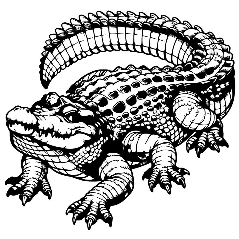 realistic crocodile