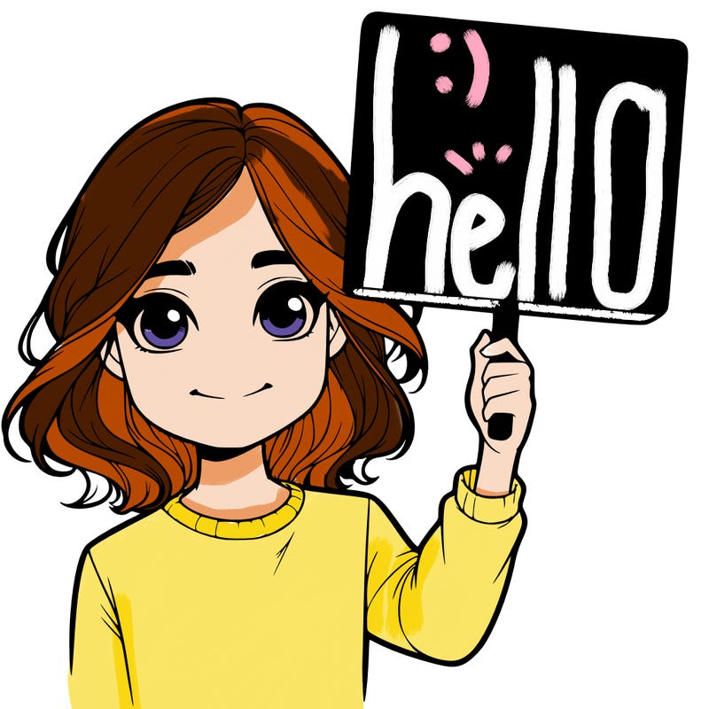 realistic girl holding up a sign