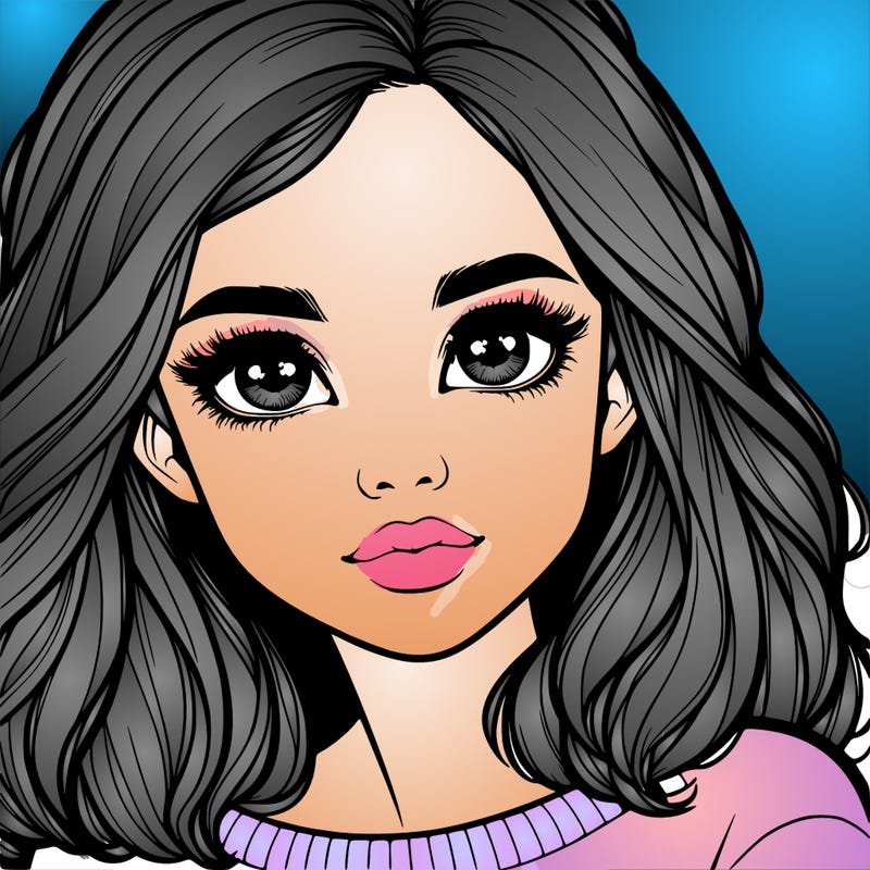 realistic girl whith cute eyes