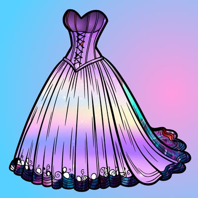 wedding dress-corset and a long and flowy skirt