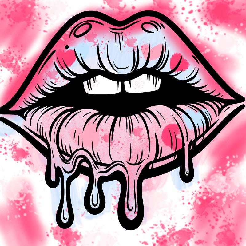 lips that look realistic and drip