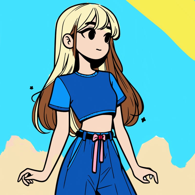 girl in a cute crop top