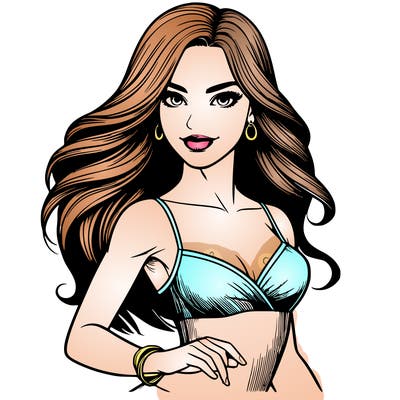 realistic girl salsa dancer