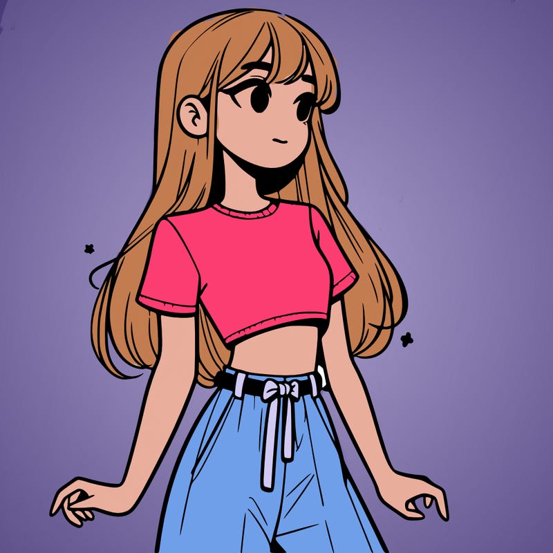 girl in a cute crop top