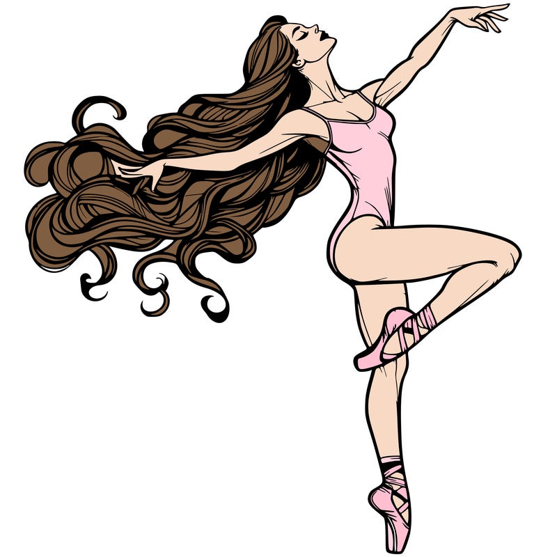 realistic woman dancer