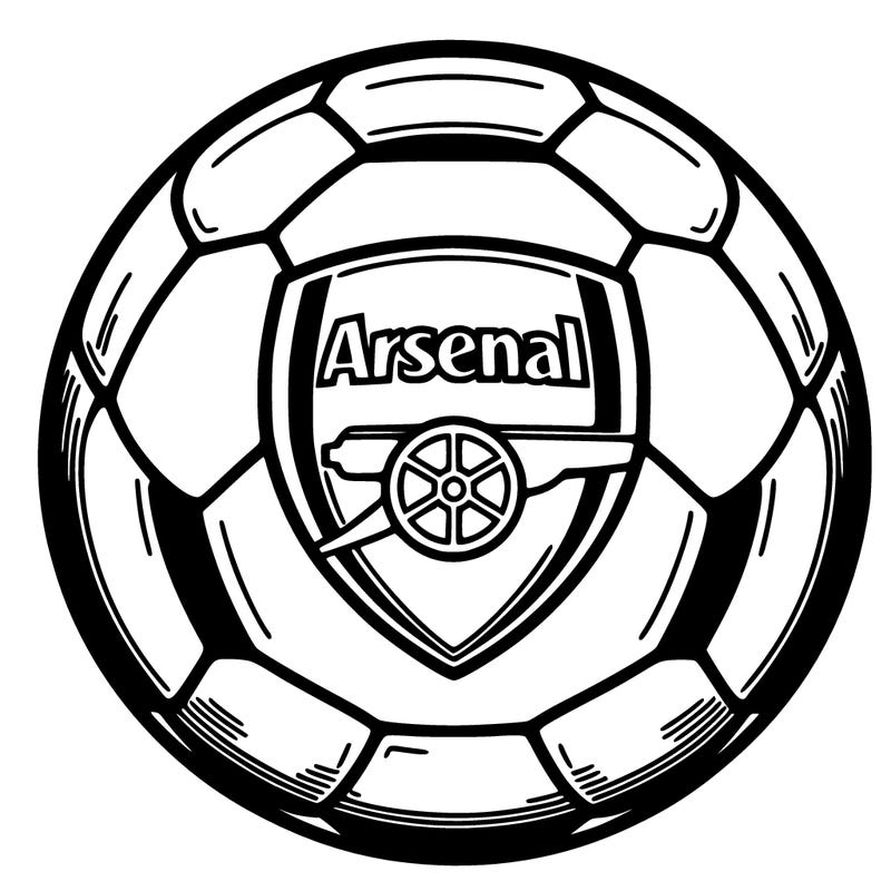 arsenal logo on soccer ball