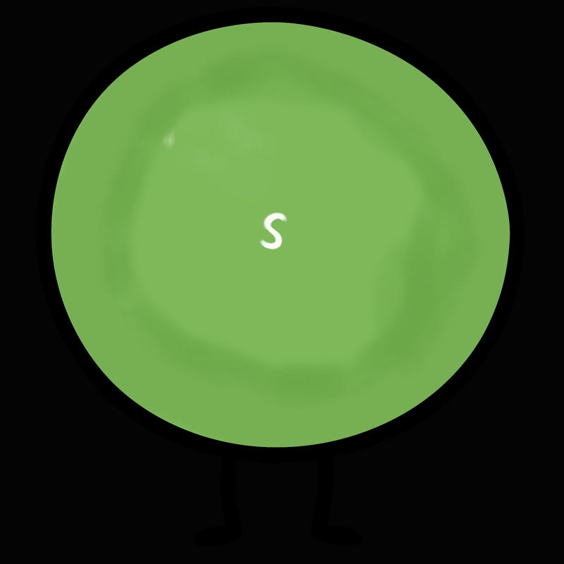 a plain circle with nothing else