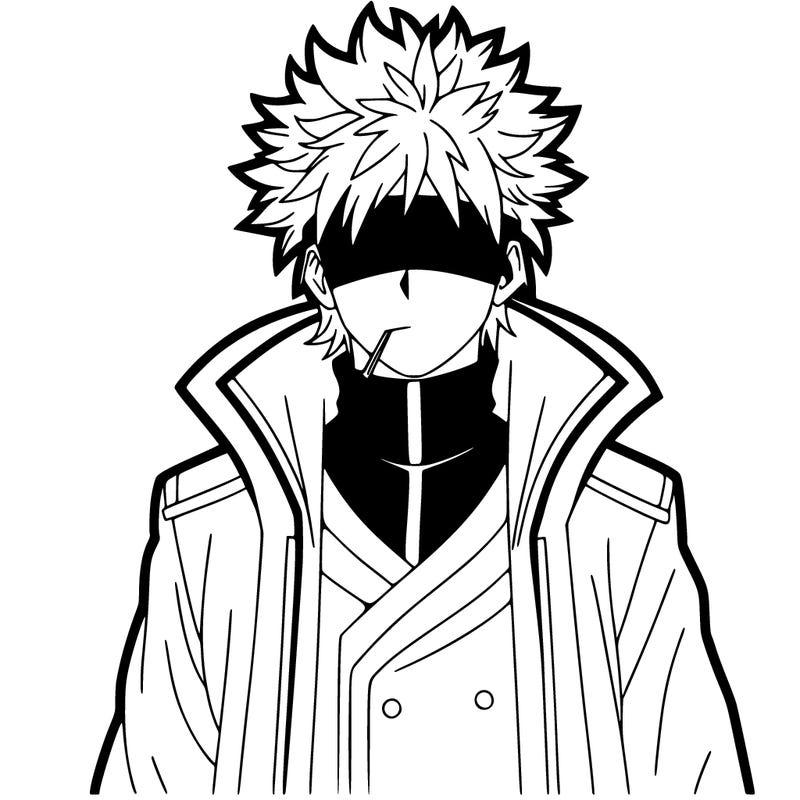 realistic satoru gojo from the anime jujutsu kaisen