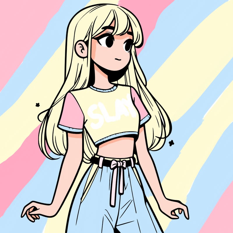 girl in a cute crop top