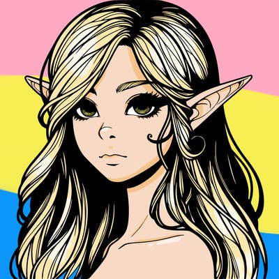 elf girl realistic dark fantasy