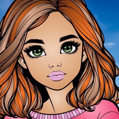 realistic girl whith cute eyes