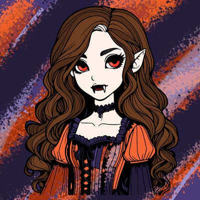 realistic vampire girl