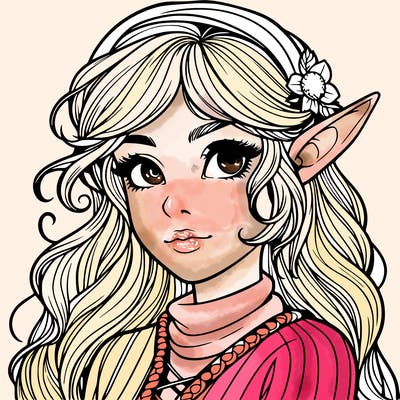 realistic elf girl