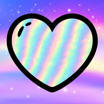 a blank heart