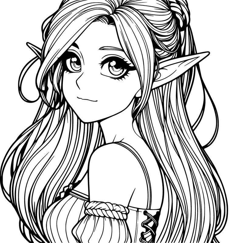 realistic elf girl