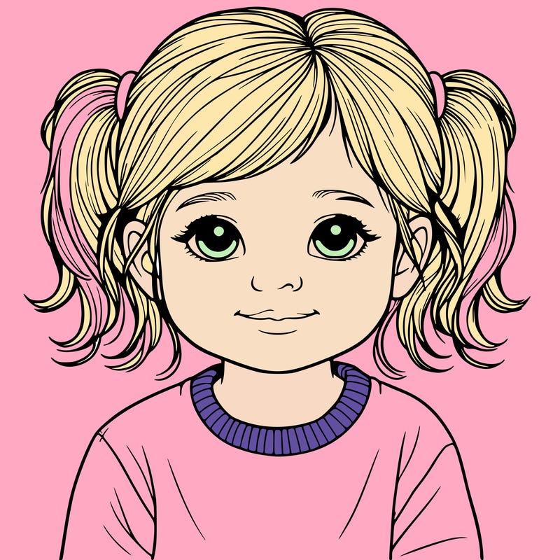 a realistic toddler girl
