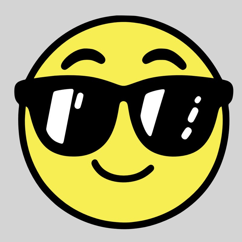 emoji with sunglasses