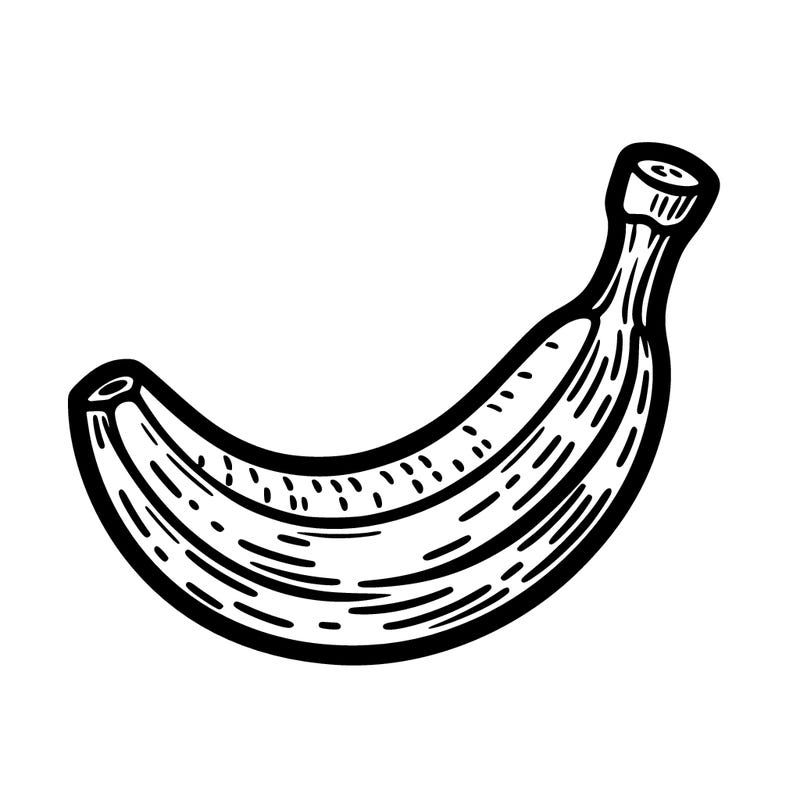 banana half pealed