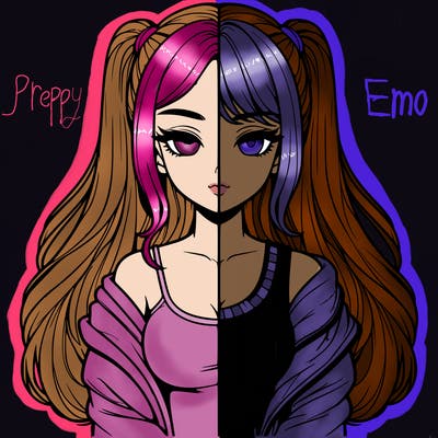 realistic girl split