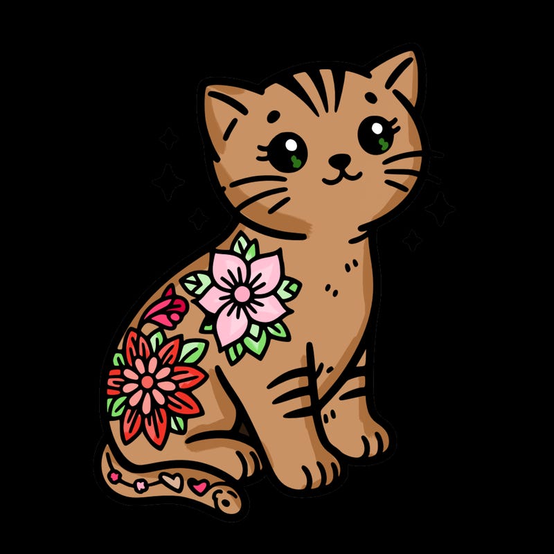 kitten tattoo