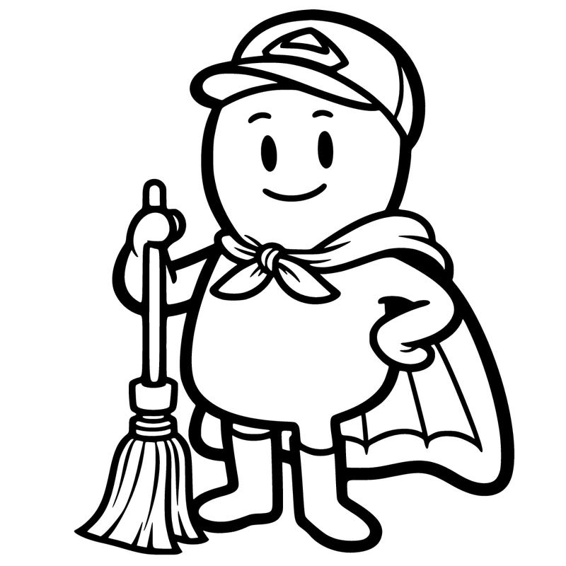 cleaner with cape