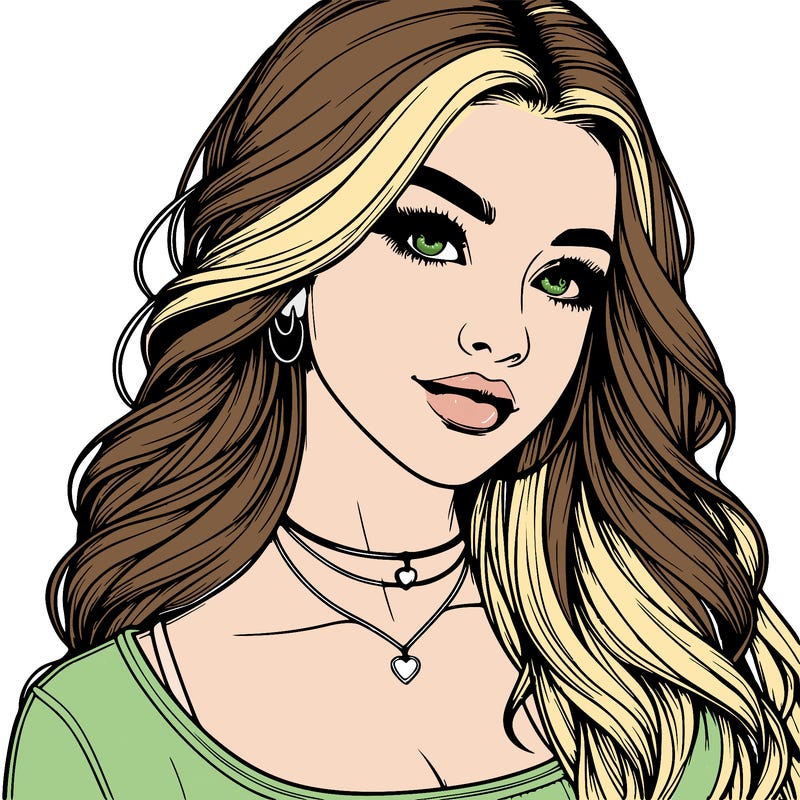 detailed realistic girl