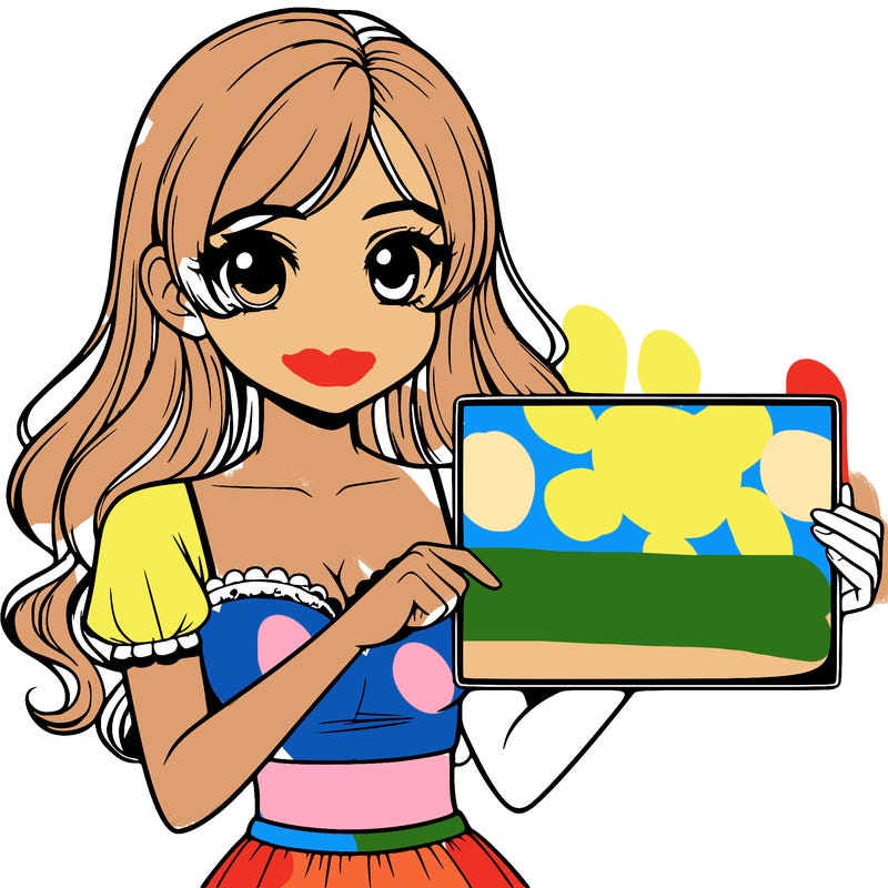 realistic pretty girl holding blank sign