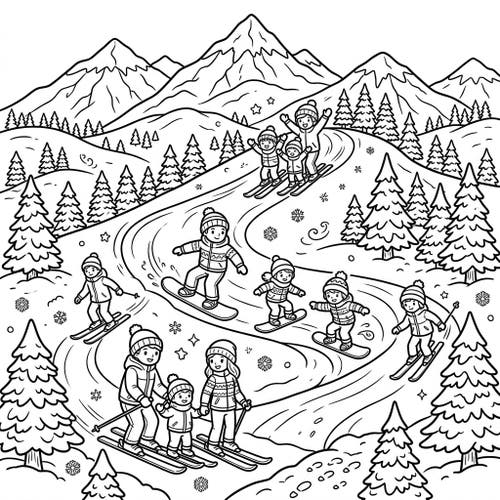 Family Skiing/Snowboarding