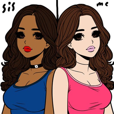 realistic twin sisters