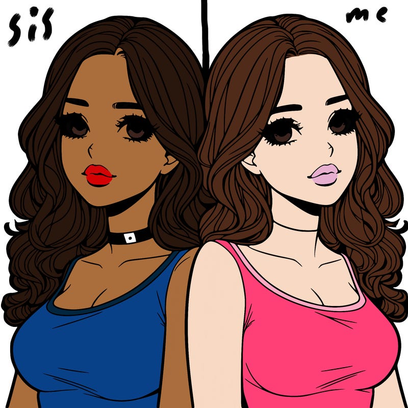 realistic twin sisters