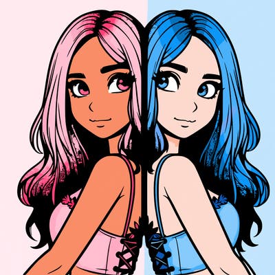 a realistic girl split