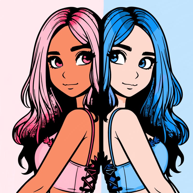 a realistic girl split