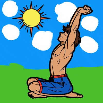 human stretch of the day