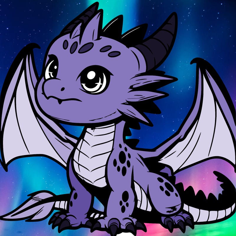 fierce baby night dragon