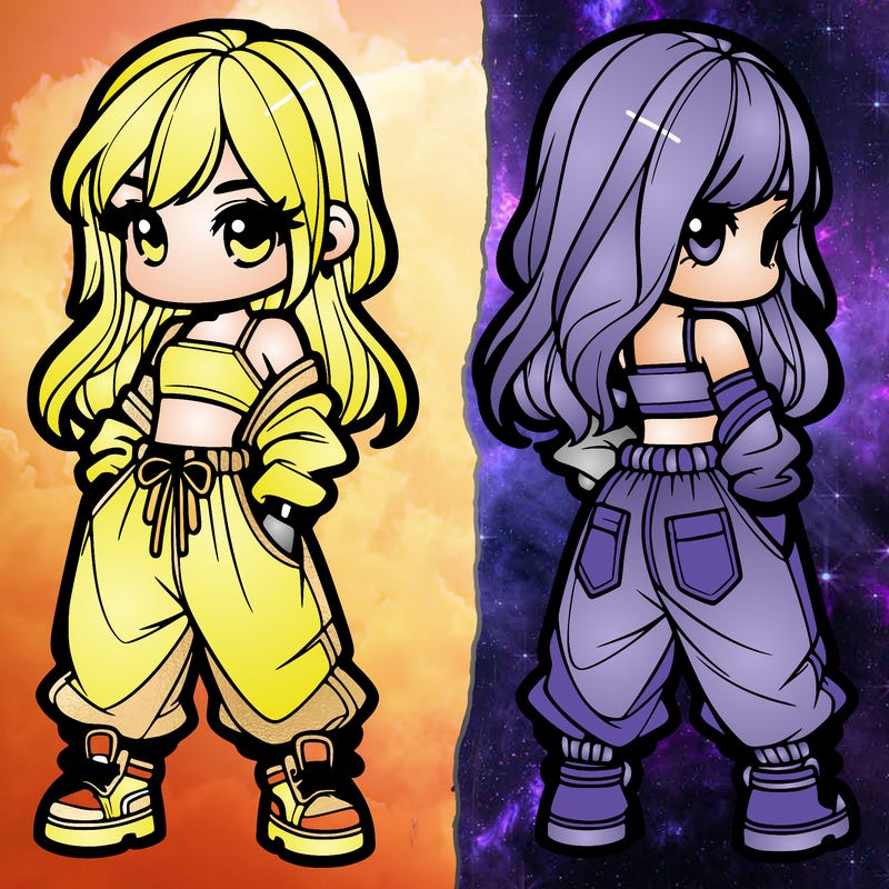 girl in crop top and baggy pants