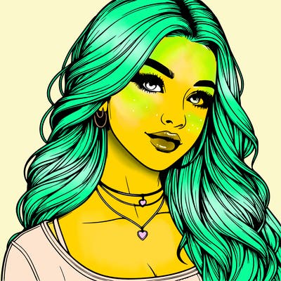 detailed realistic girl