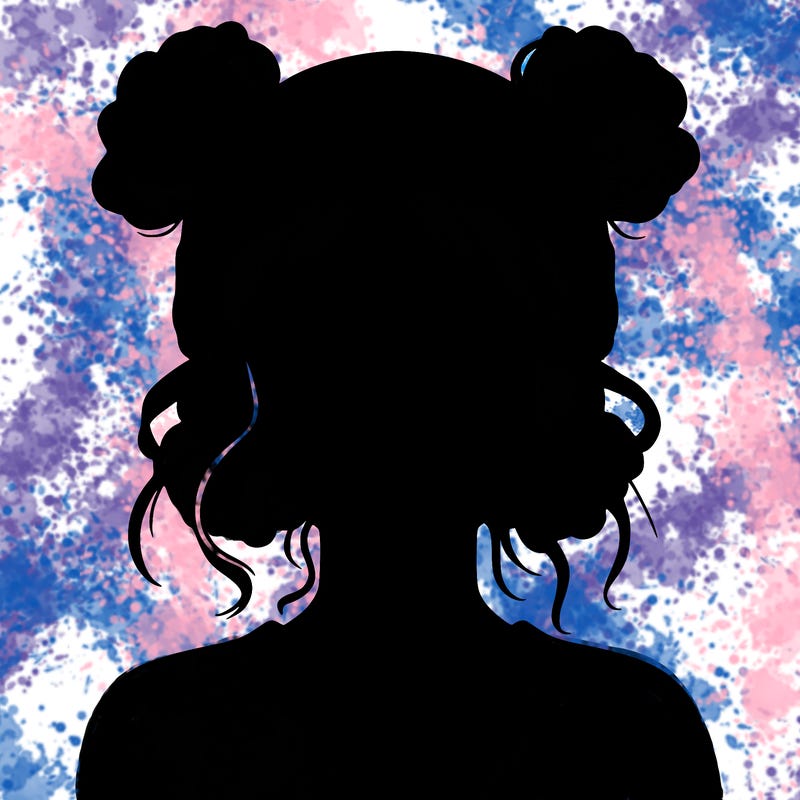 realistic girl with buns in her hair with a beanie on