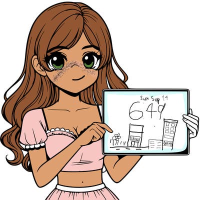 realistic pretty girl holding blank sign