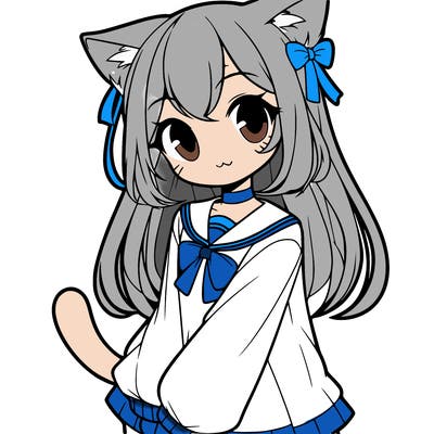 cat anime girl