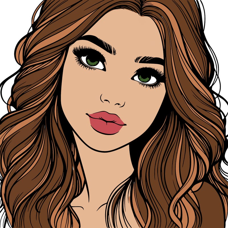 beautiful realistic girl