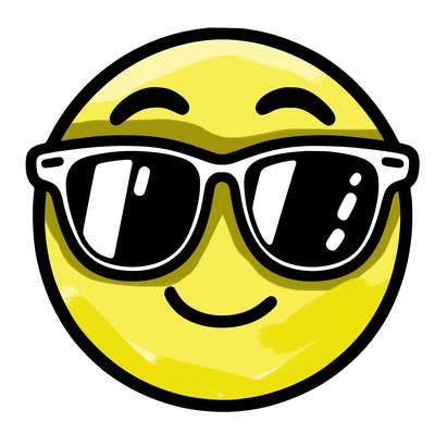 emoji with sunglasses
