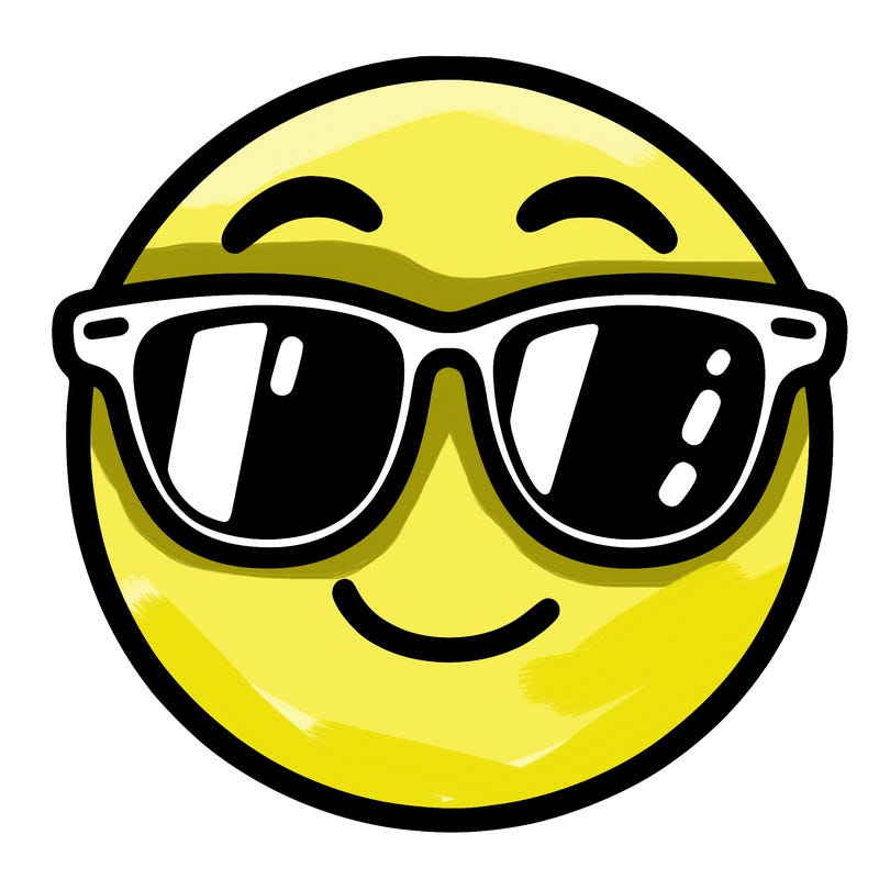 emoji with sunglasses