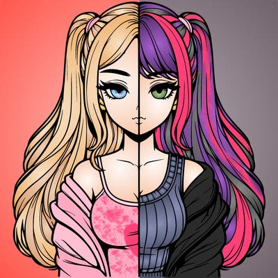 realistic girl split