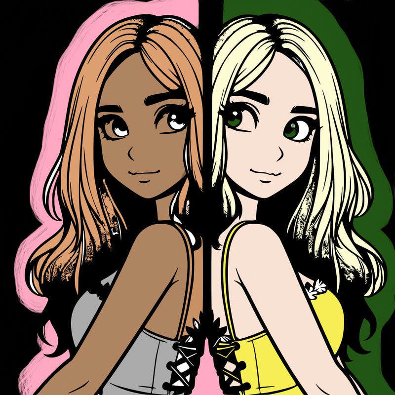 a realistic girl split