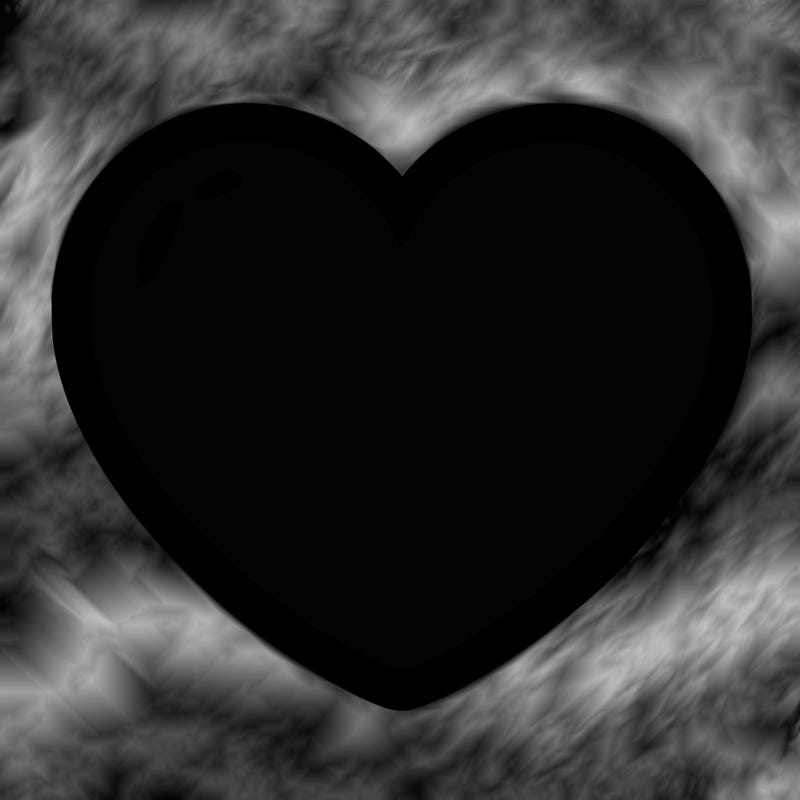 a blank heart
