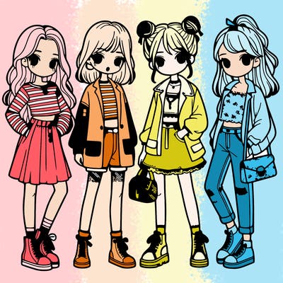 girls with fashion